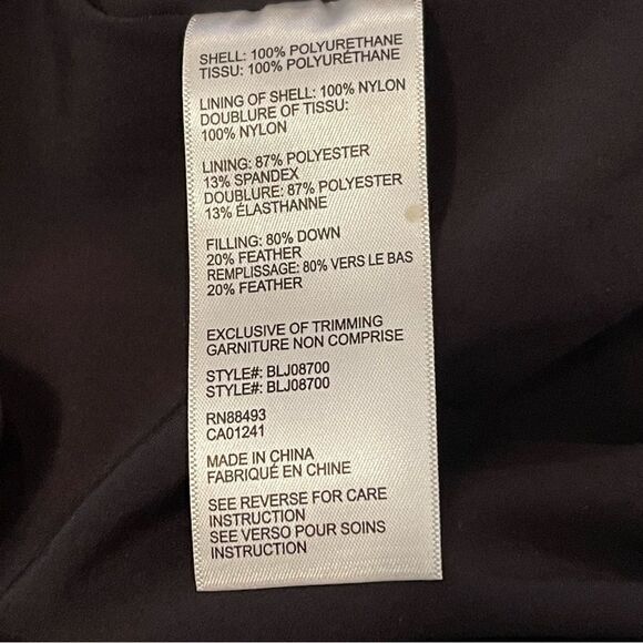 Blanc Noir Navy Reflective Puffer Jacket - Picture 10 of 12